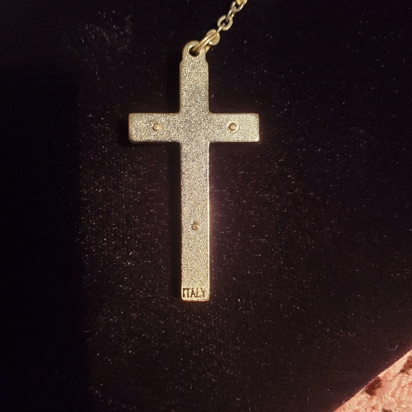 Rosary Italian God Bless America Red/white/blue Beads - NEW - Picture 5 of 5